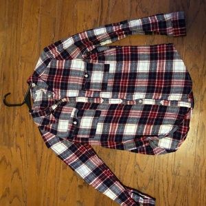Button up plaid shirt